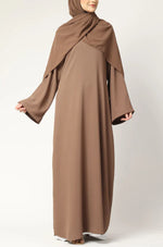 Load image into Gallery viewer, Elegant Modest Maxi Dress with Flared Sleeves – Abaya Style for Muslim