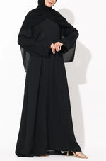 Load image into Gallery viewer, Black Chain Embroidery Abaya