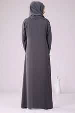 Load image into Gallery viewer, Grey Zoom Abaya