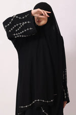 Load image into Gallery viewer, Luxury Jewel Abaya Dress Black