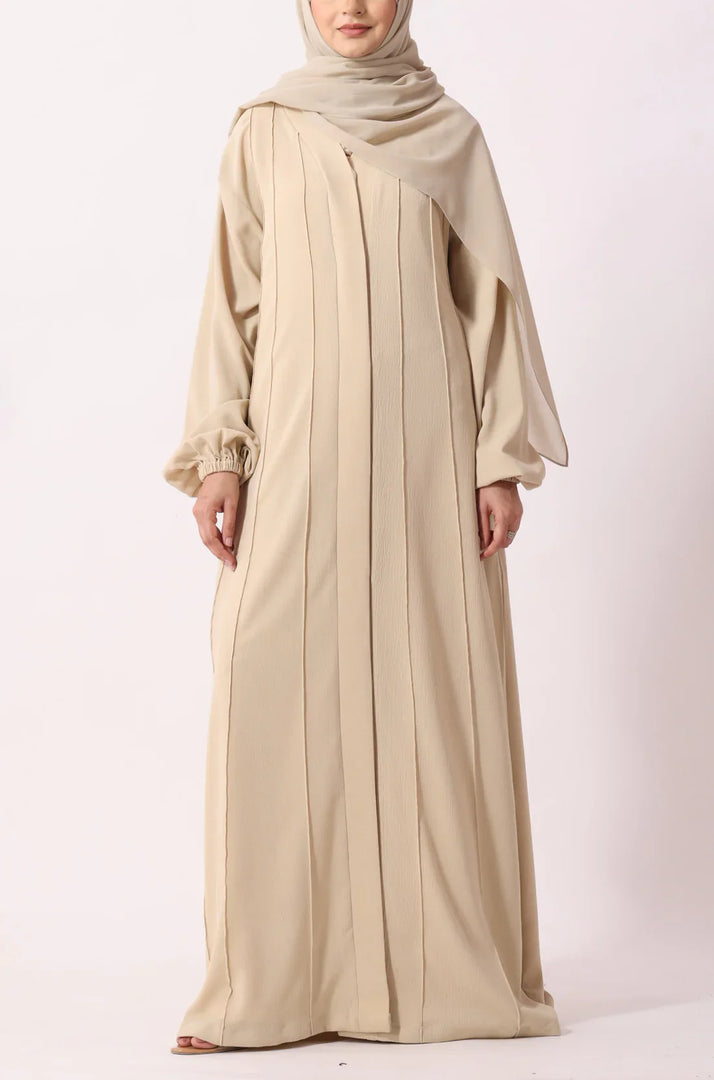 Simple Pleated Abaya