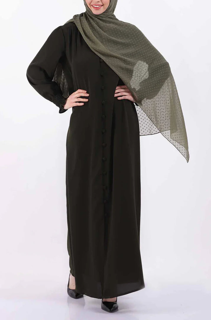 Elastic Cuff Simple Abaya