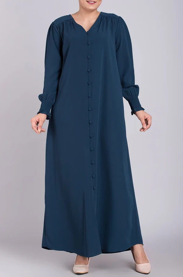 Elastic Cuff Simple Abaya