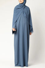Load image into Gallery viewer, Elegant  Modest Maxi Dress with Flared Sleeves – Abaya Style for Muslim