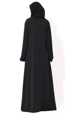 Load image into Gallery viewer, Black Chain Embroidery Abaya
