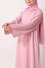 Load image into Gallery viewer, Luxury Floral Abaya Dress Powder Blue