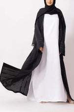 Load image into Gallery viewer, Luxury Floral Abaya Dress Powder Blue